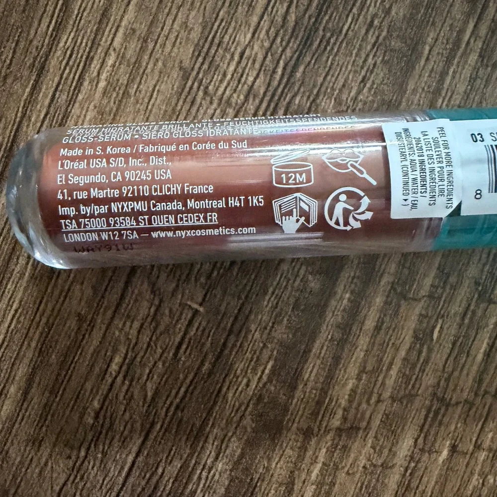 NYX Lip I.V. Hydrating Gloss Serum 5mL 03 Splash'n Spice Brown High Shine